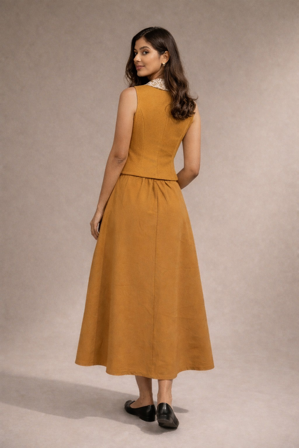 Side Pleated Skirt