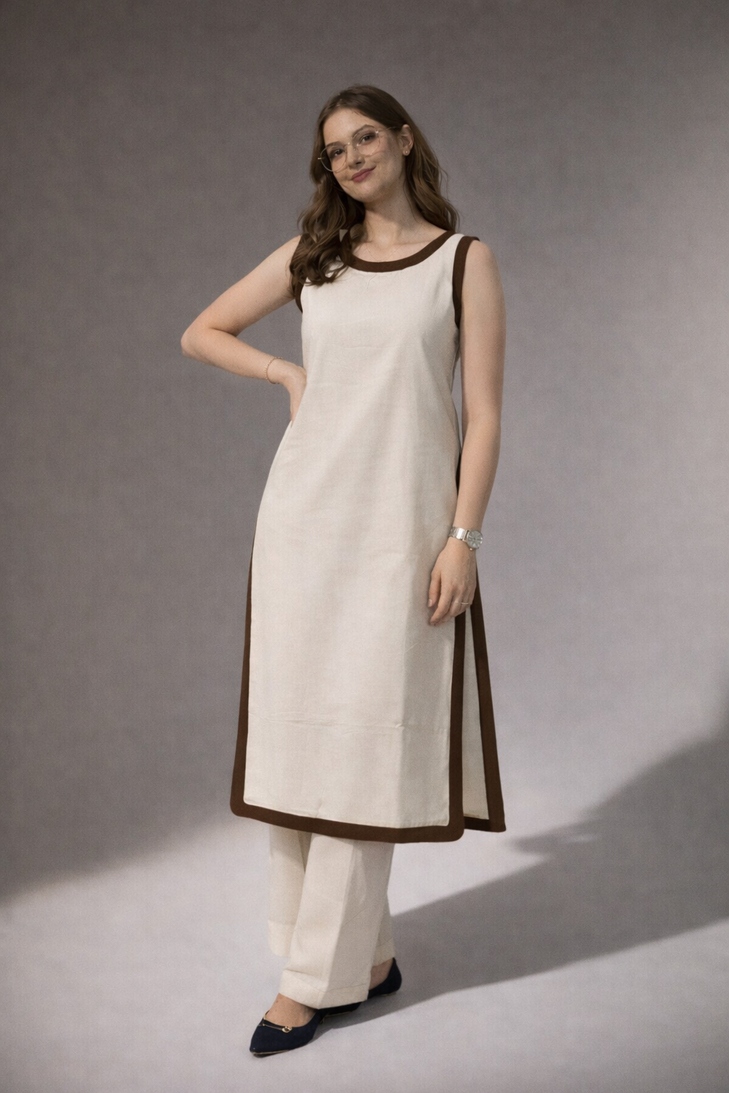 Border Style Kurta Set