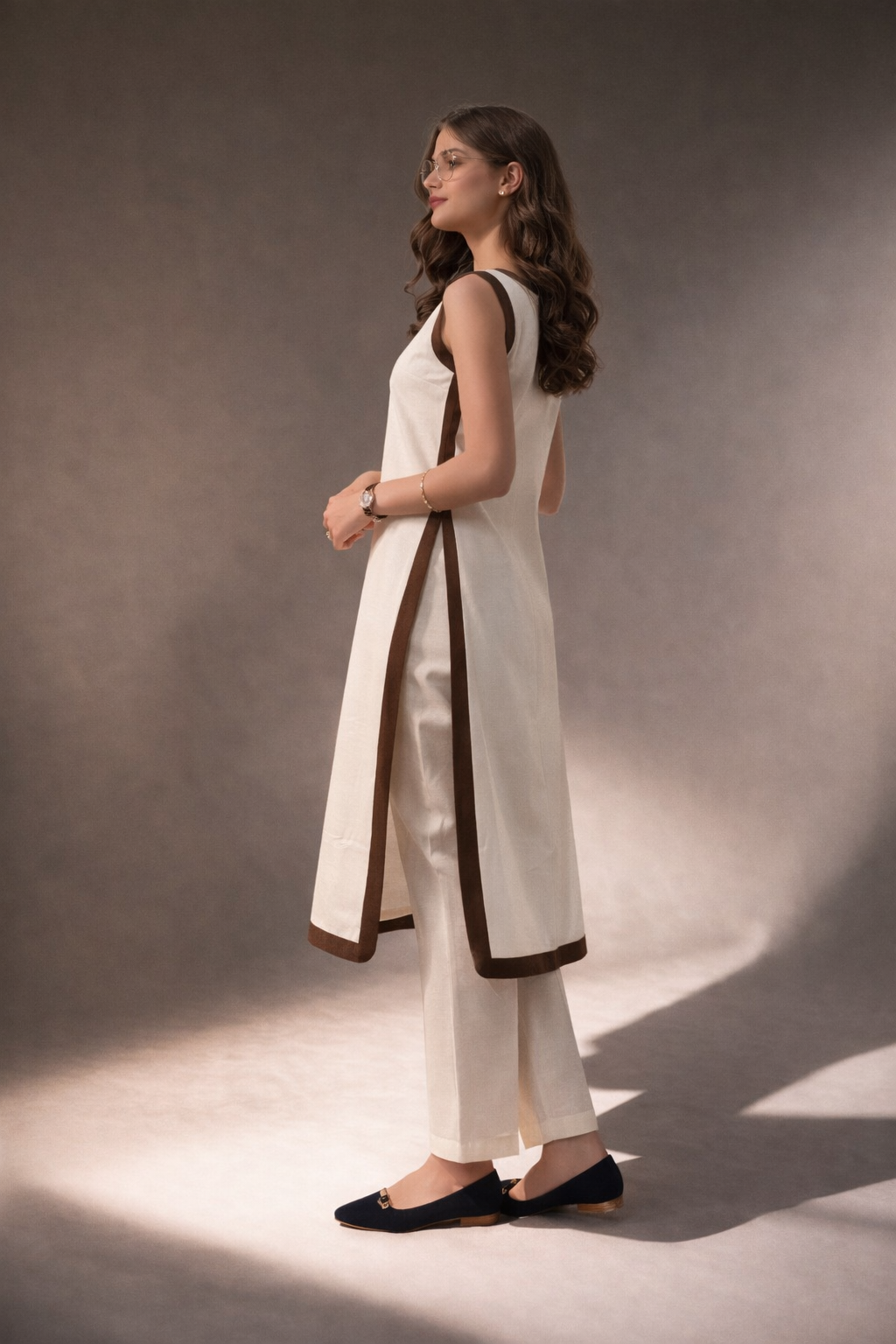 Border Style Kurta Set