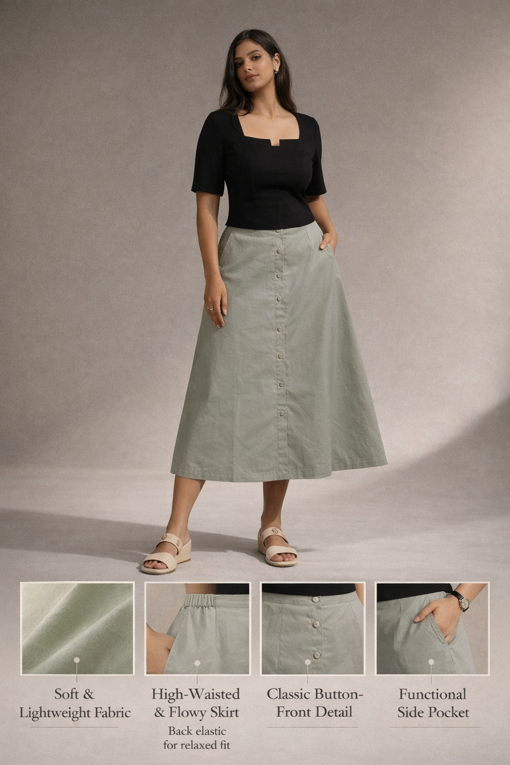 Midi Skirt