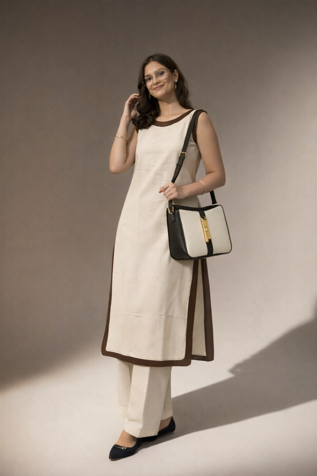 Border Style Kurta Set