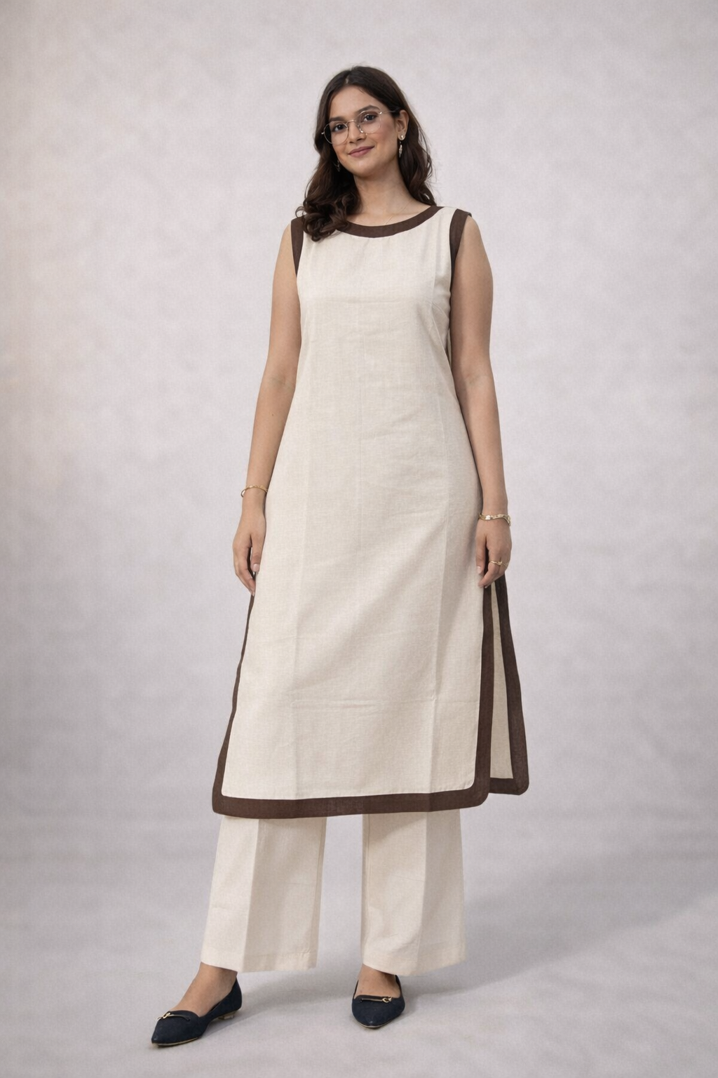 Border Style Kurta Set